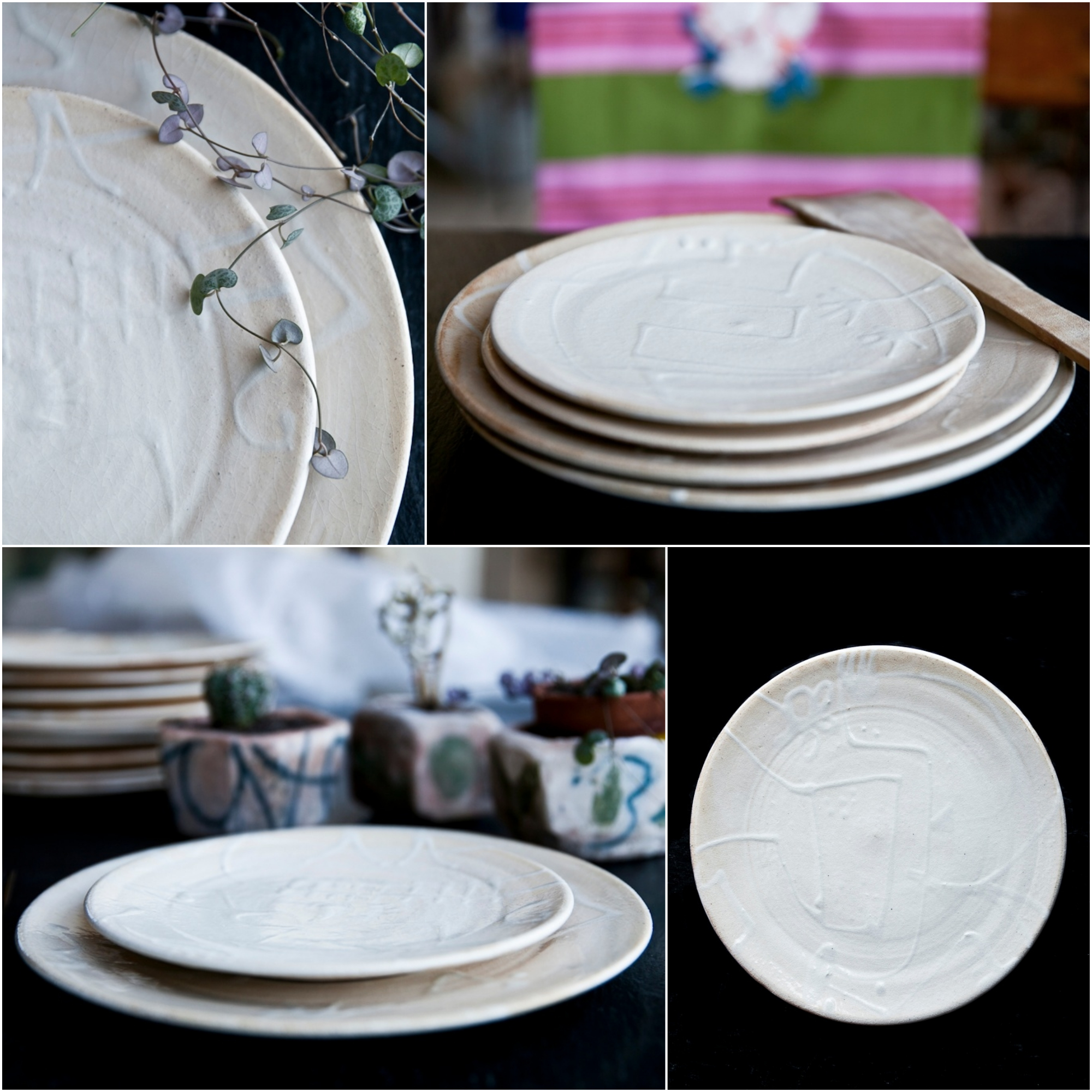 handmade ceramic luxury dinner set